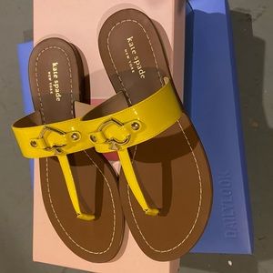 Kate Spade Yellow Sandals 7.5
